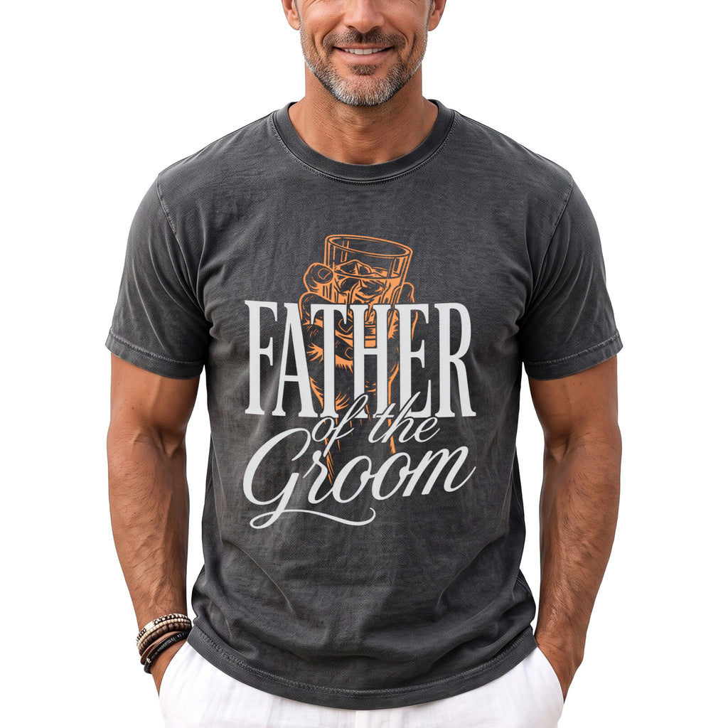 Father Groom Whiskey T-Shirt - Midnight Gents