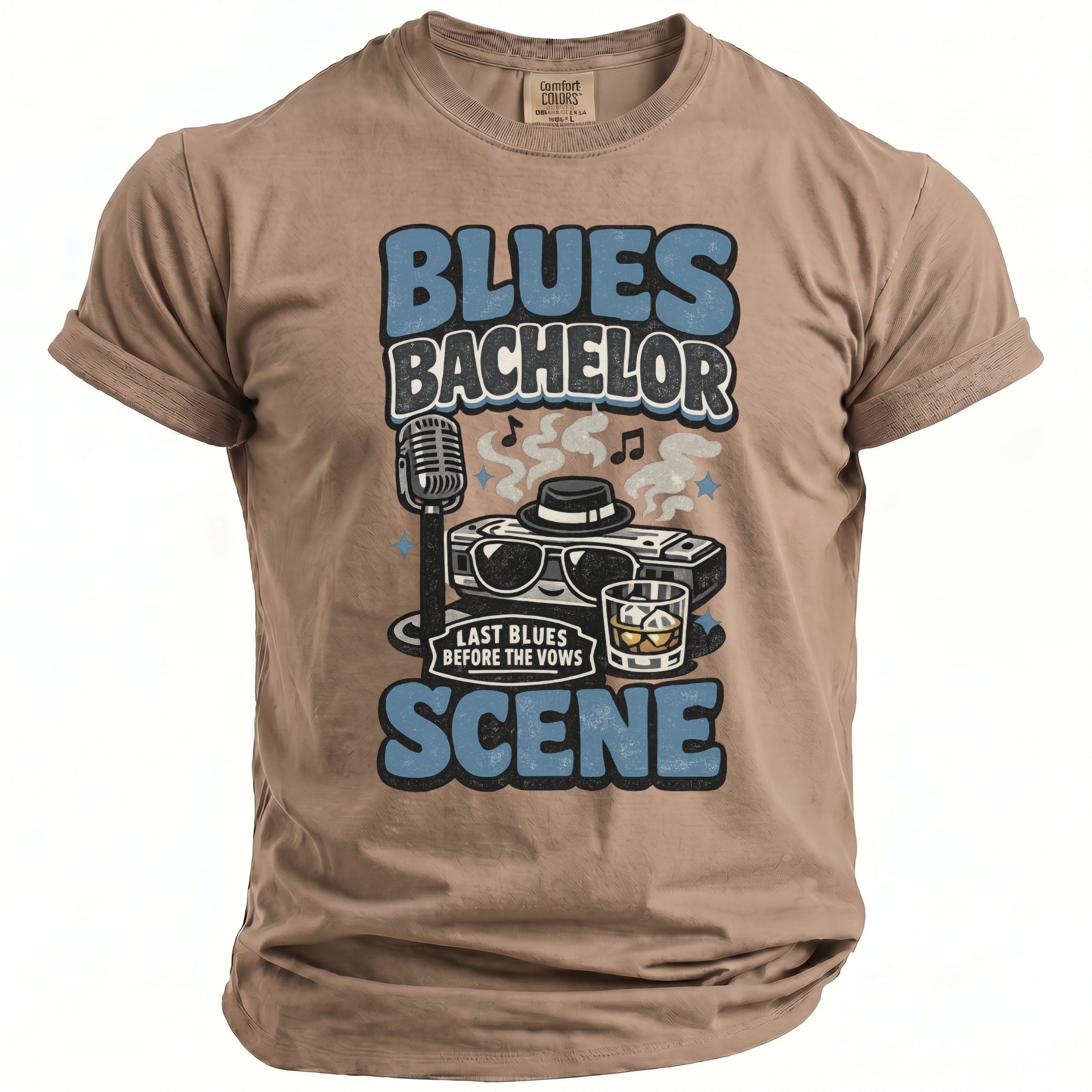 Blues Bachelor T-Shirt - Midnight Gents