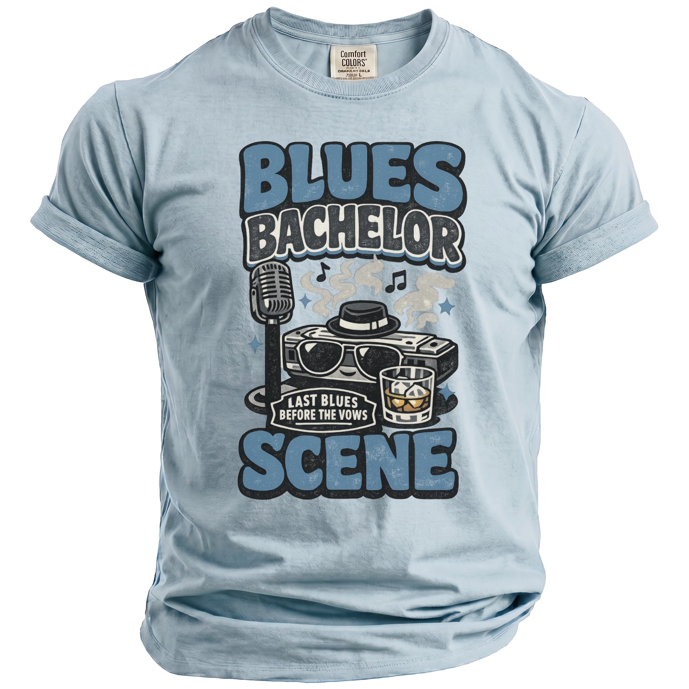 Blues Bachelor T-Shirt - Midnight Gents