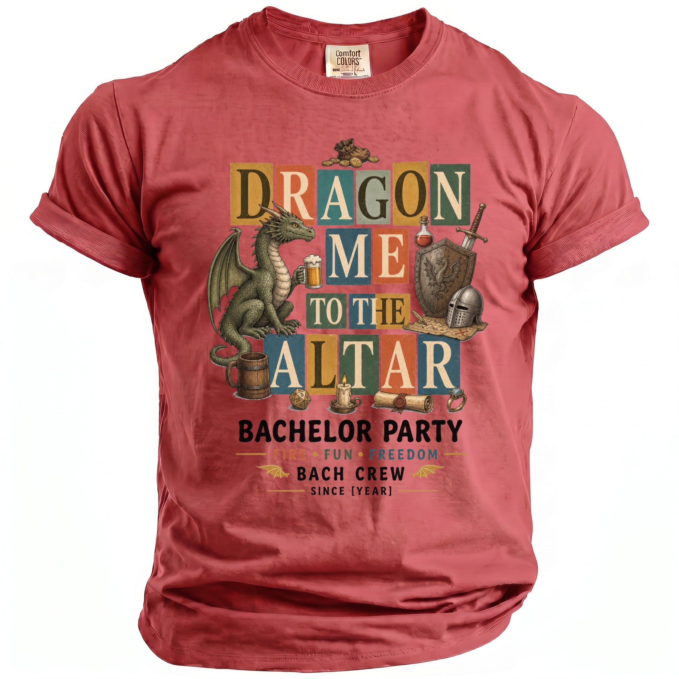Dragon Altar Bachelor Party Tee - Midnight Gents