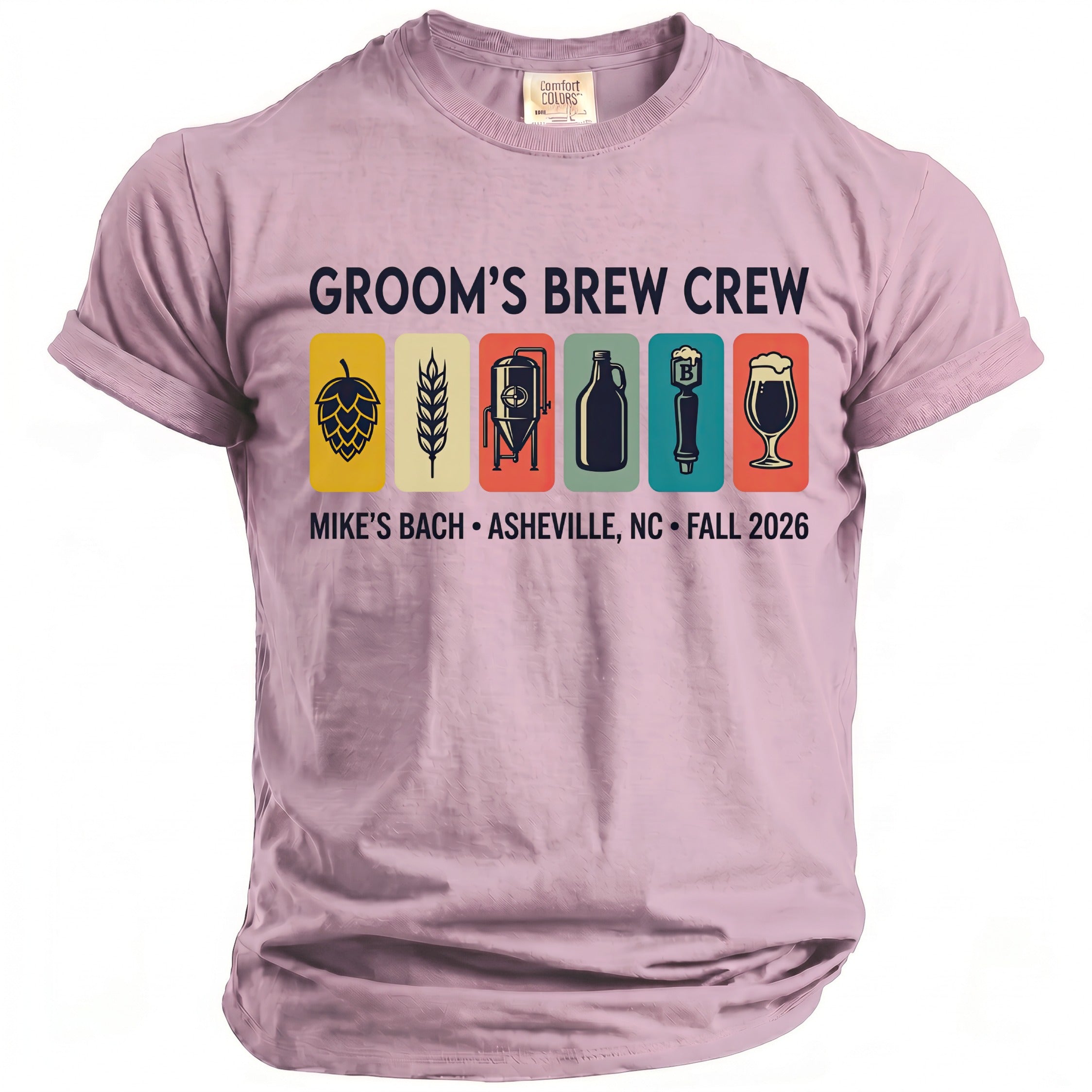 Groom's Brew Crew T-Shirt - Midnight Gents