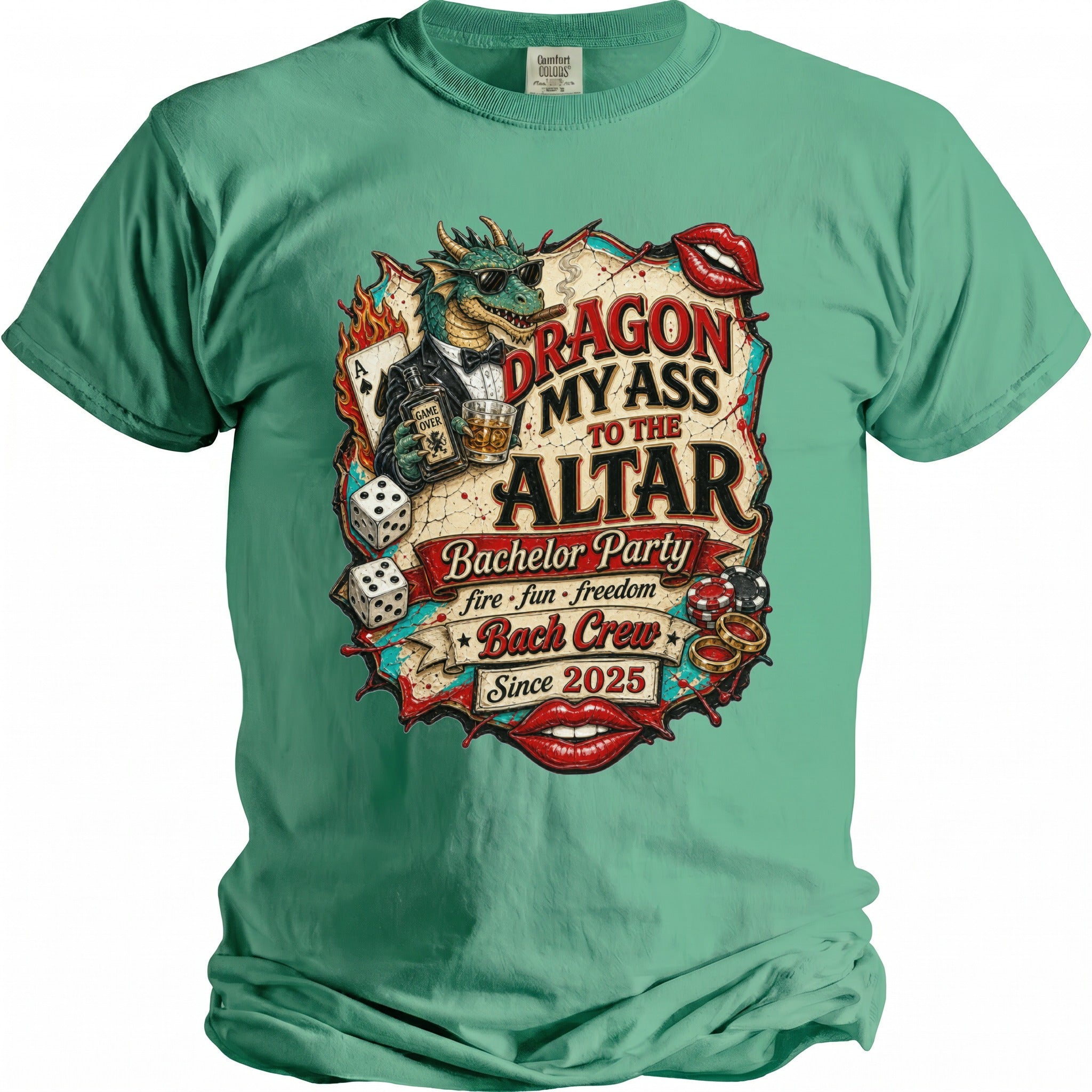 Dragon My Ass Bachelor T-Shirt - Midnight Gents