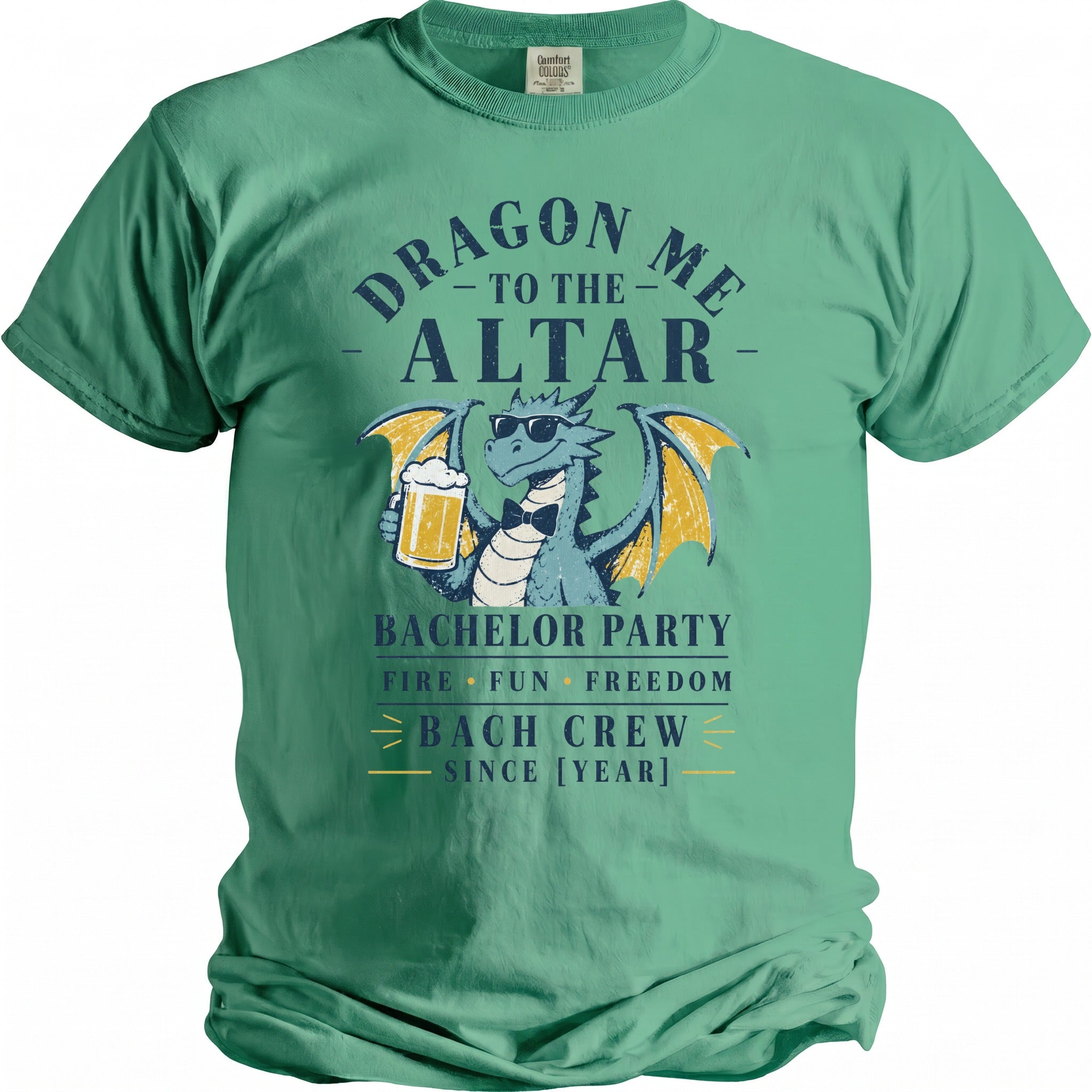 Dragon Bachelor Party T-Shirt - Midnight Gents