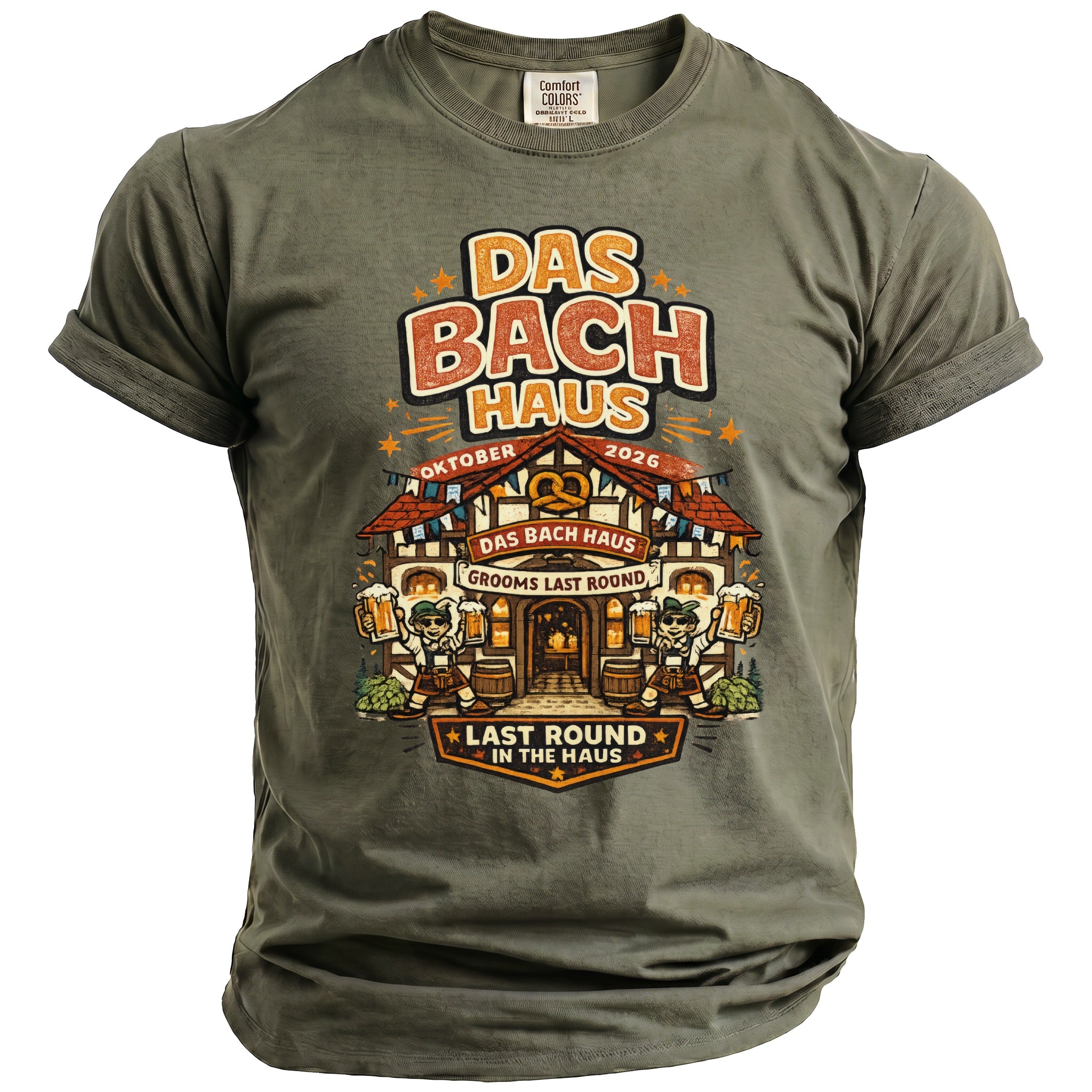 Bach Haus Bachelor Celebration T-Shirt - Midnight Gents