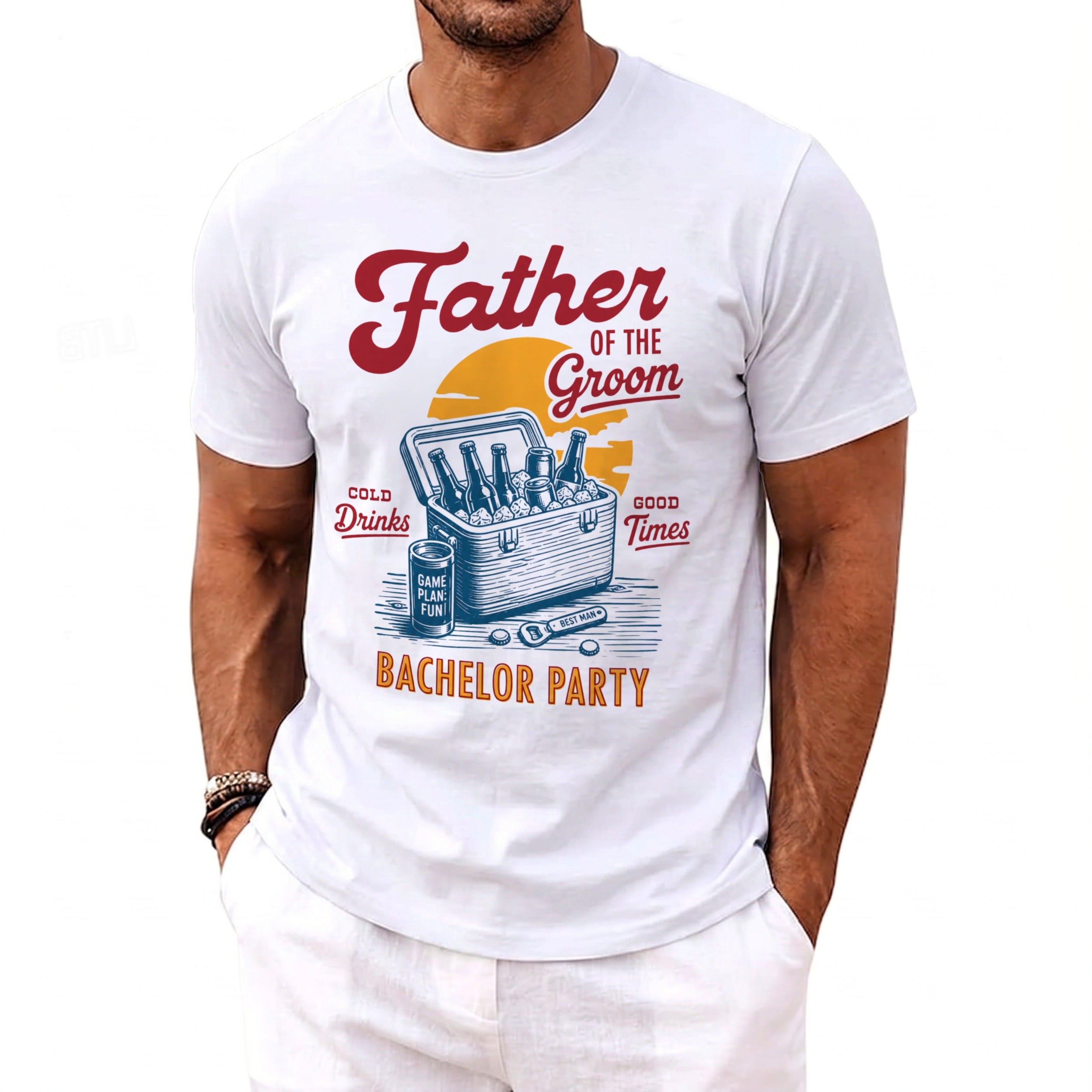 Father Groom Bachelor T-Shirt - Midnight Gents