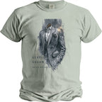 T-shirt with a sketch of a suit and text: "GENTLEMAN GROOM SUITS BEFORE VOWS".