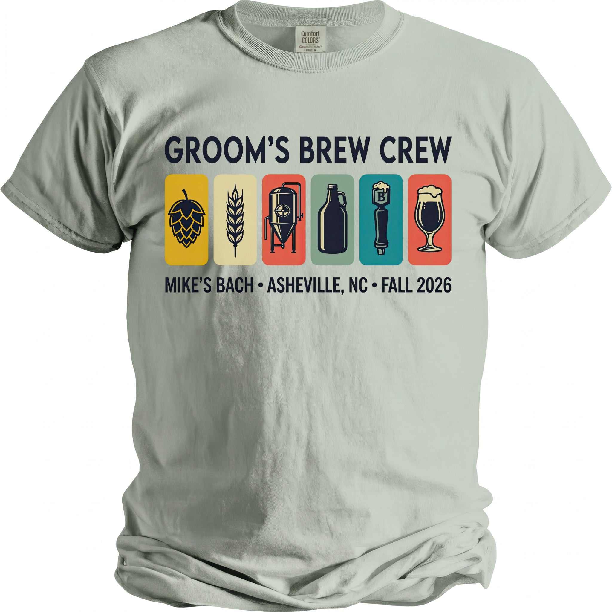 Groom's Brew Crew T-Shirt - Midnight Gents
