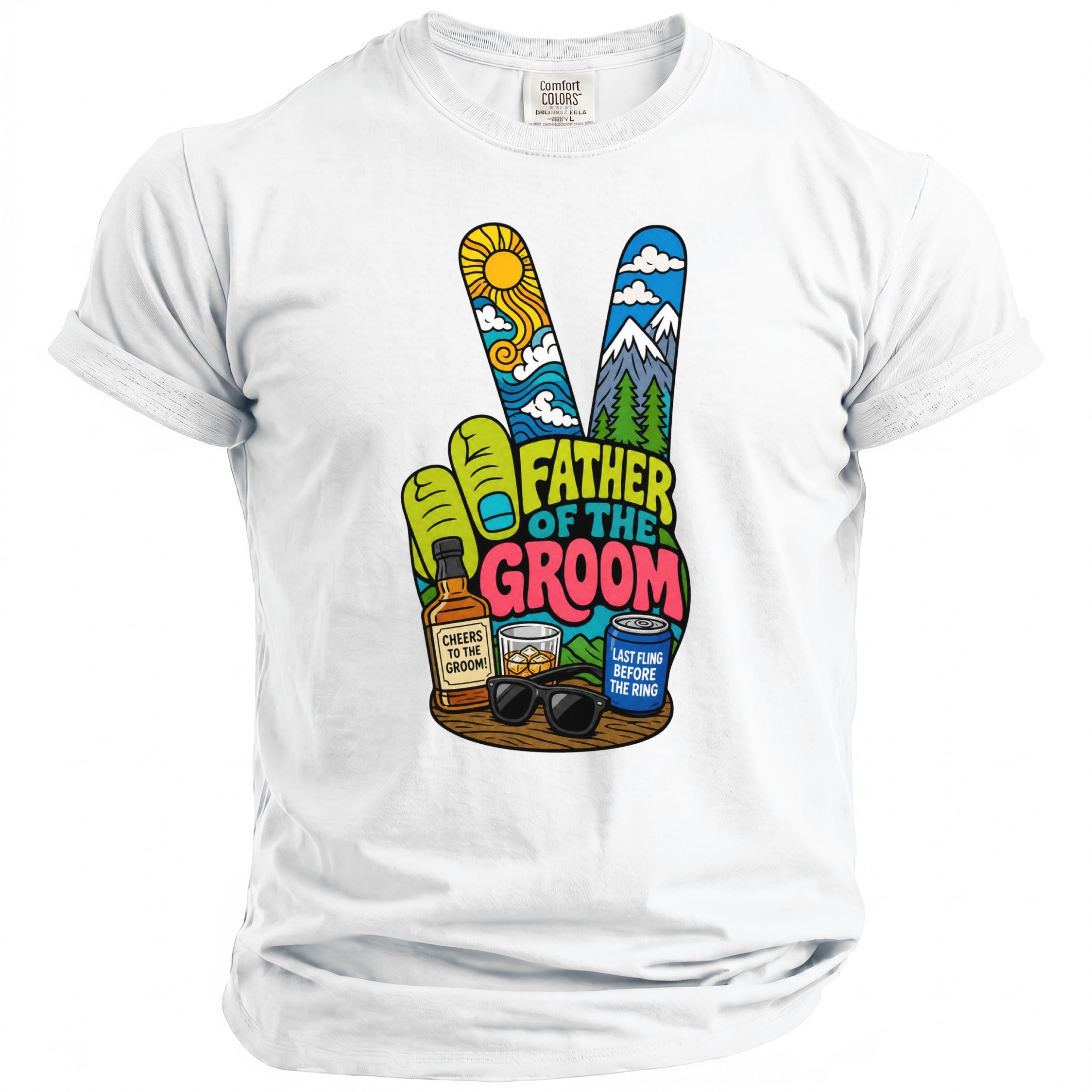 Father Groom Party T-Shirt - Midnight Gents