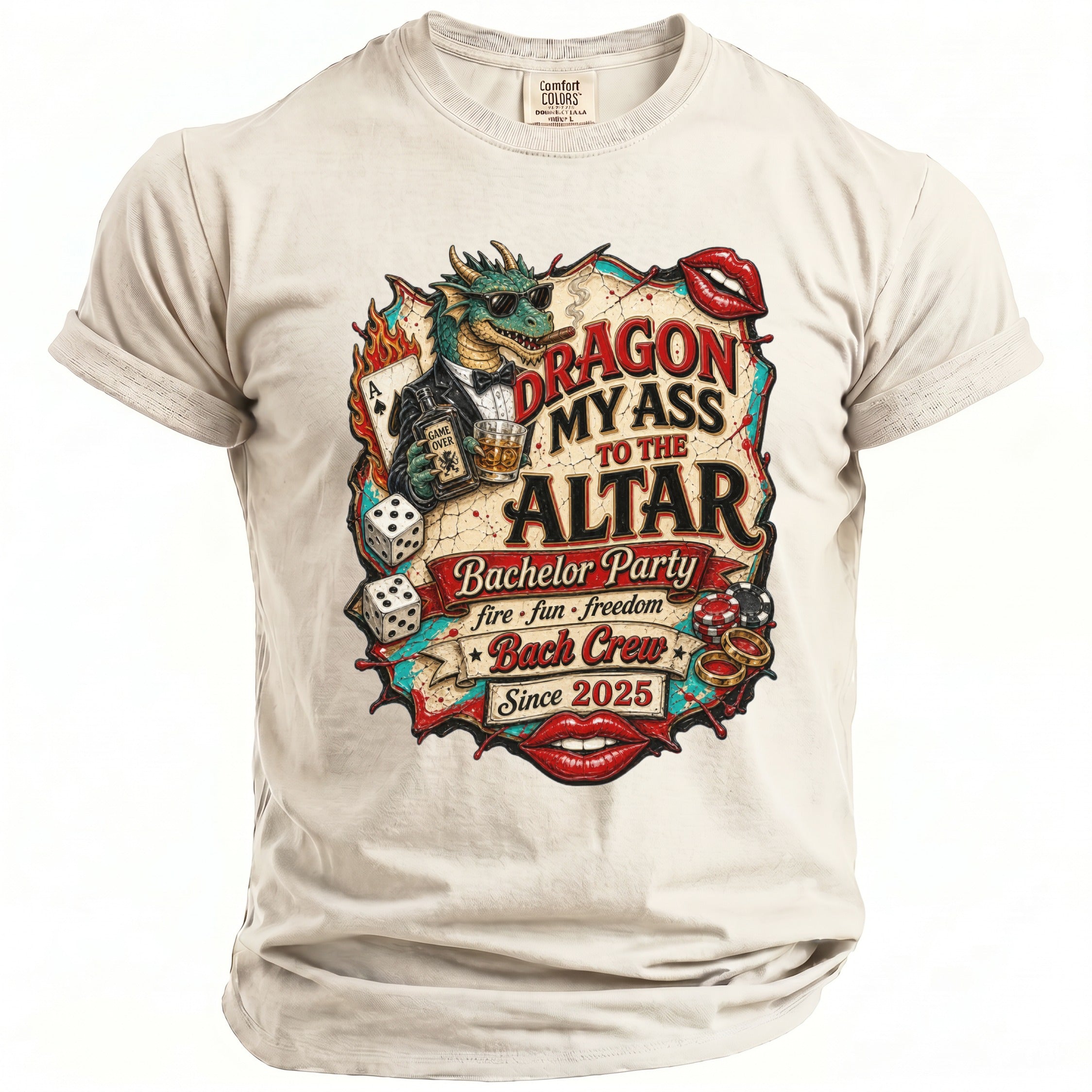 Dragon My Ass Bachelor T-Shirt - Midnight Gents