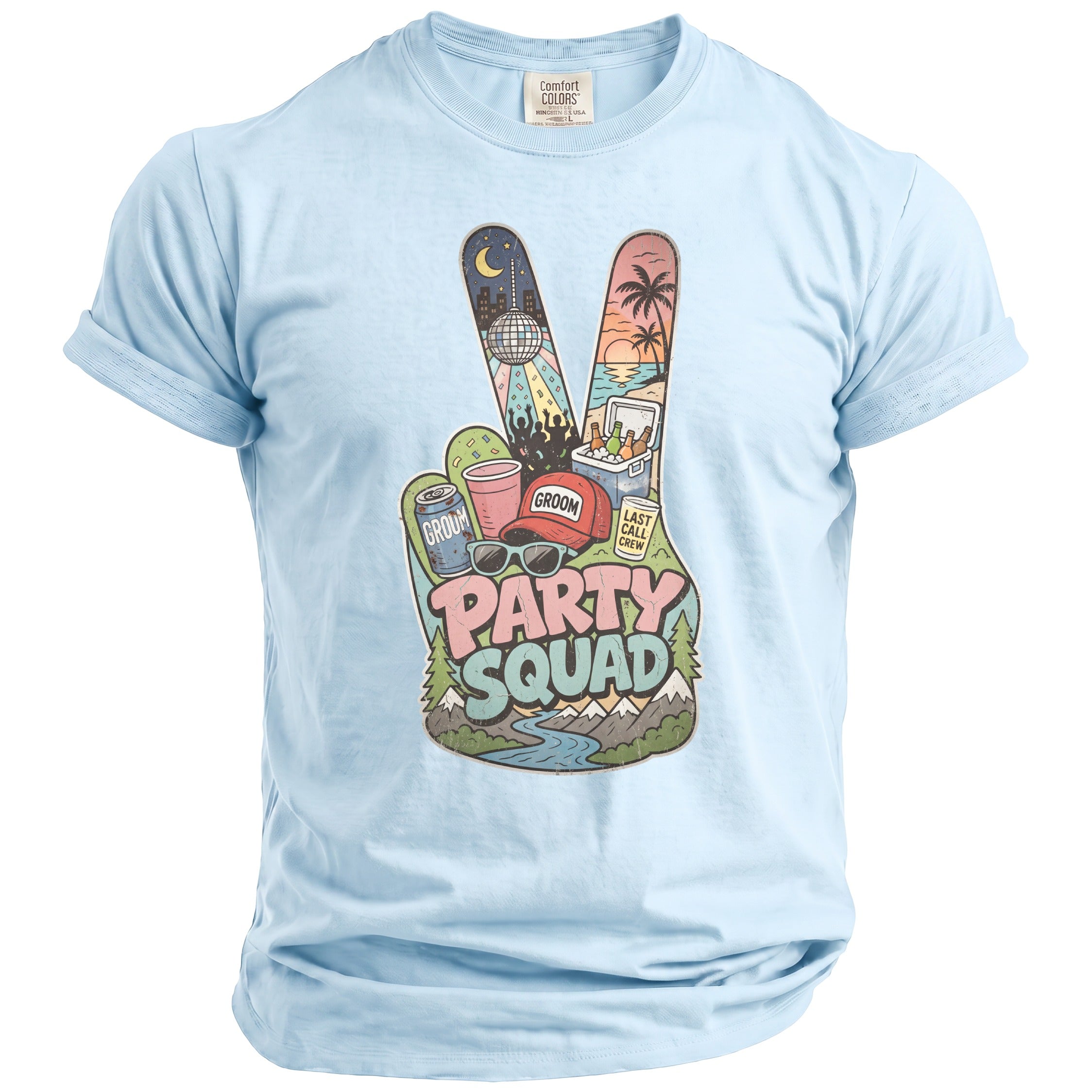 Party Squad Bachelor Groom T-Shirt - Midnight Gents
