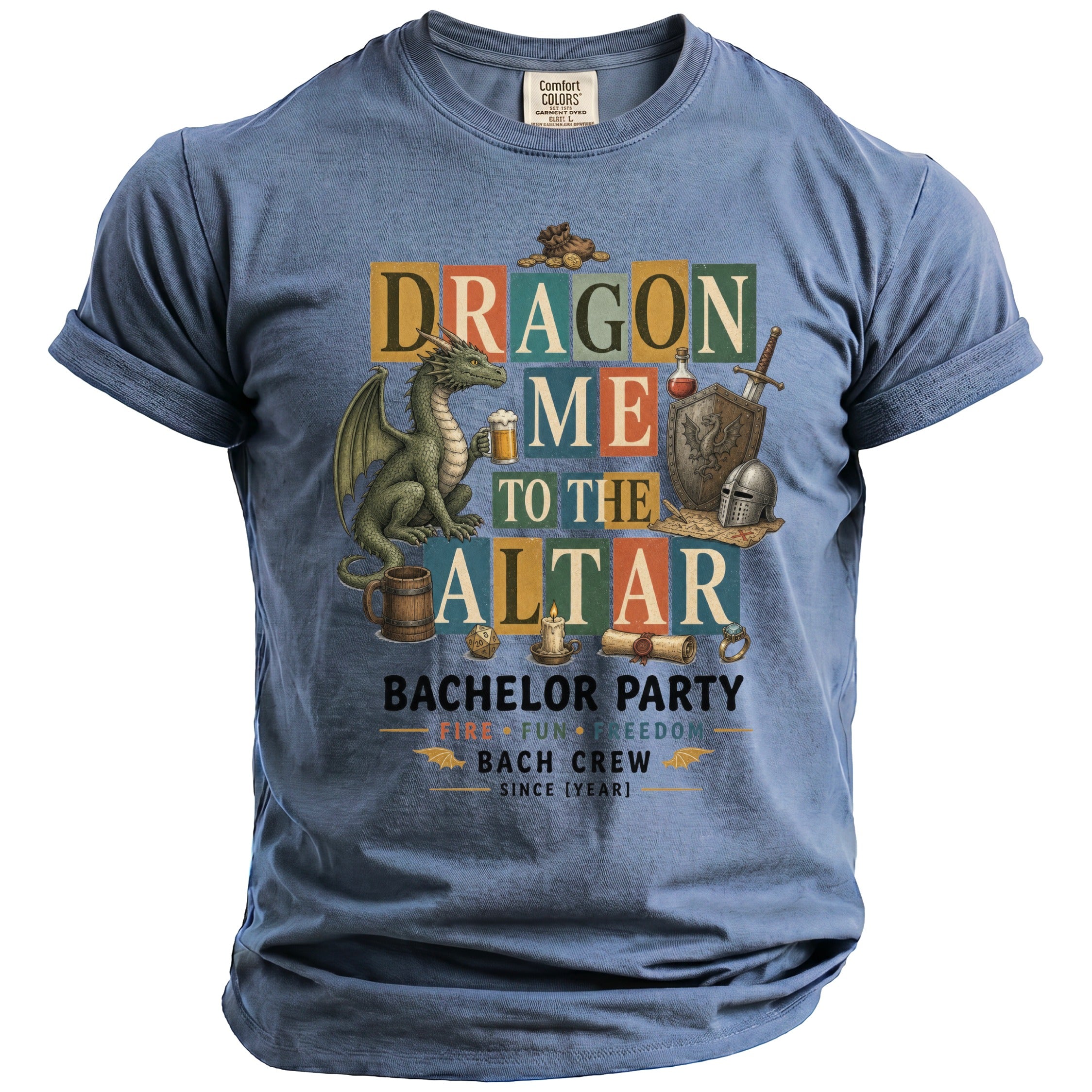 Dragon Altar Bachelor Party Tee - Midnight Gents
