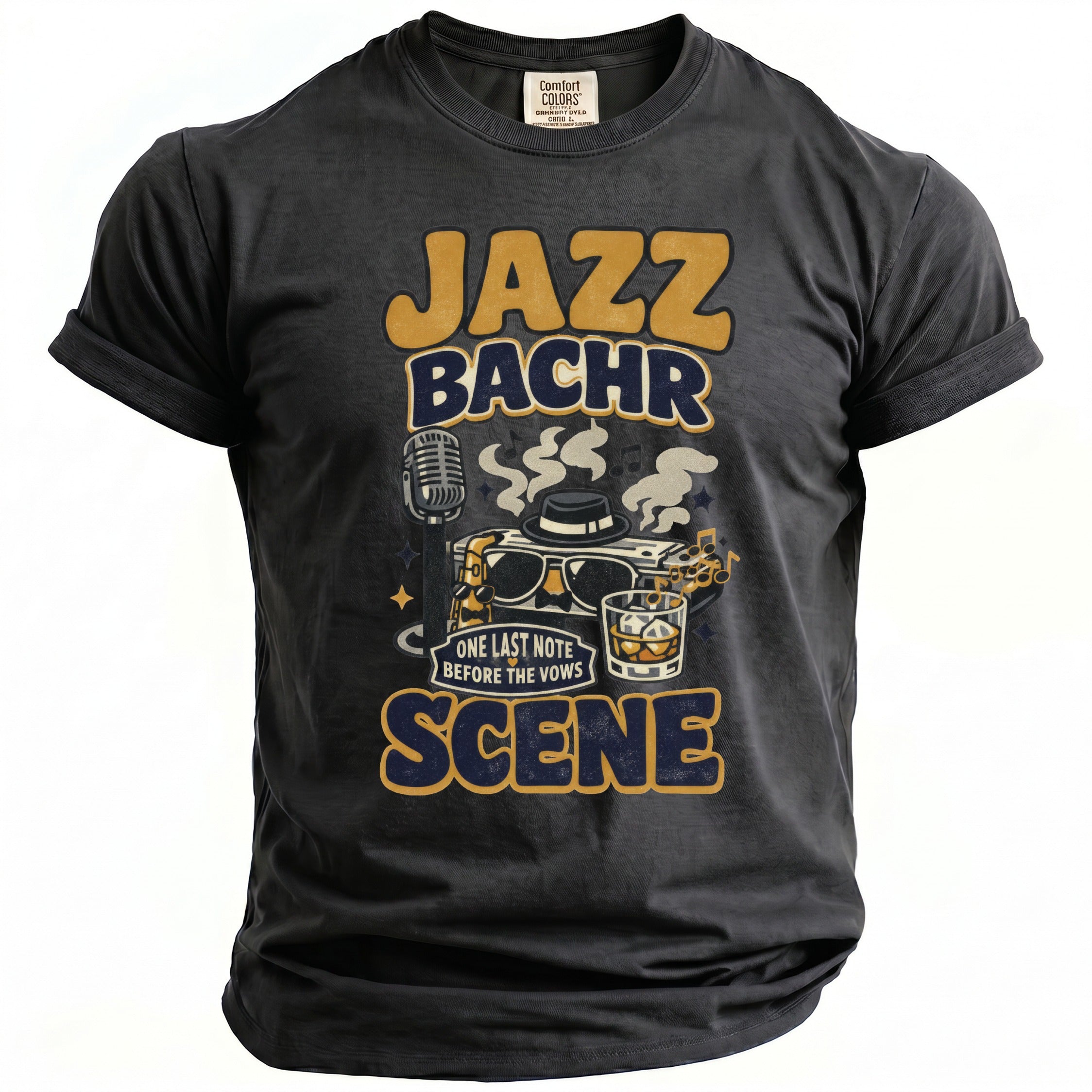 Jazz Bachr Scene T-Shirt - Midnight Gents