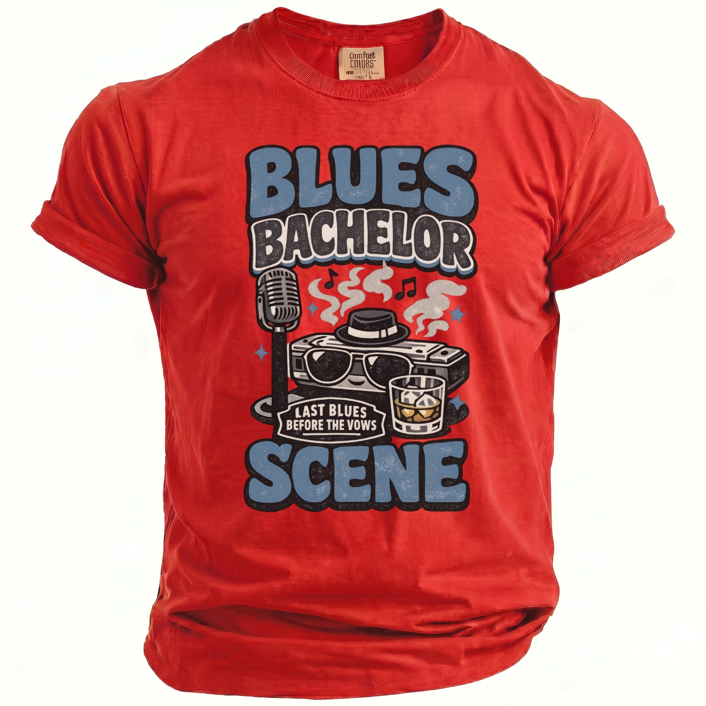Blues Bachelor T-Shirt - Midnight Gents