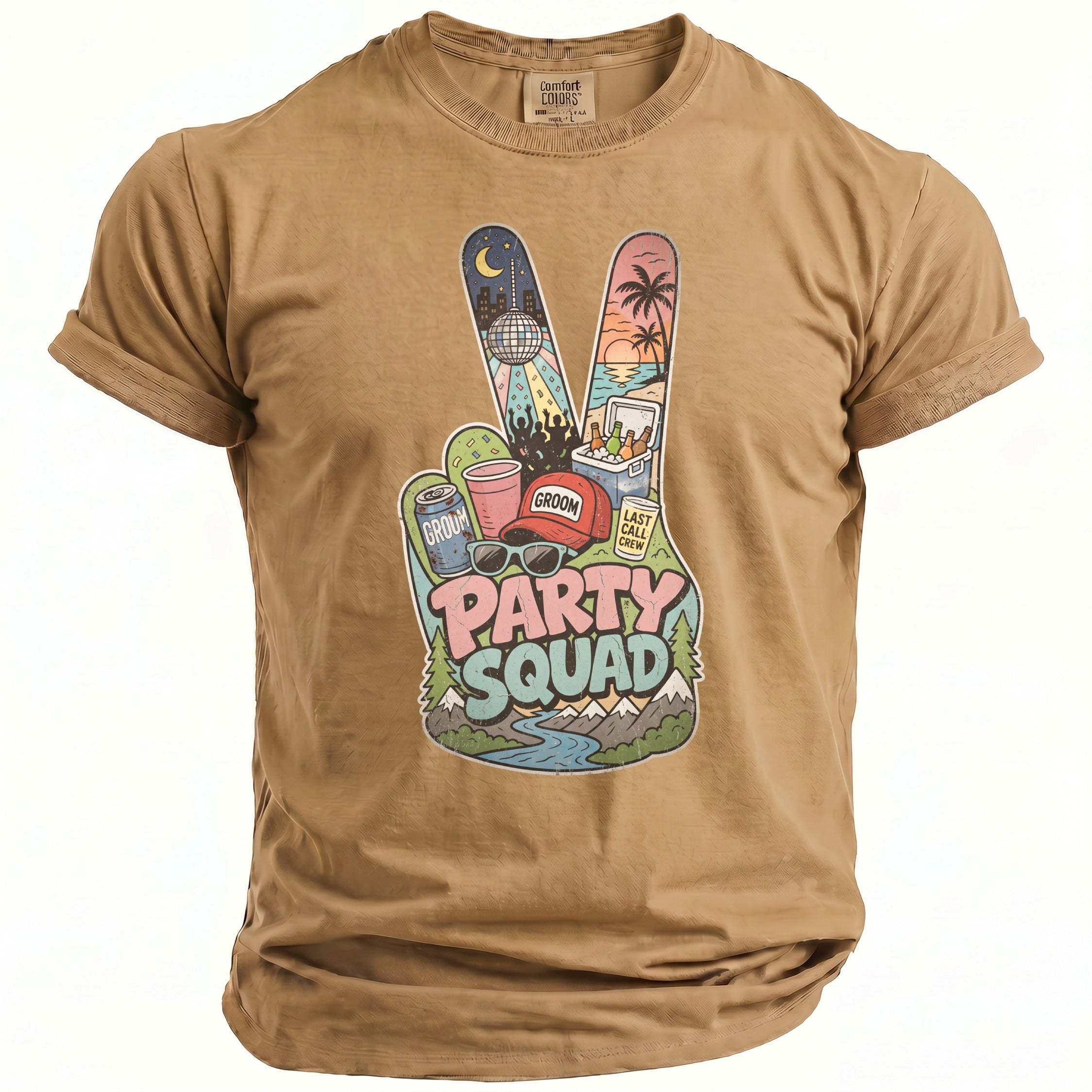 Party Squad Bachelor Groom T-Shirt - Midnight Gents