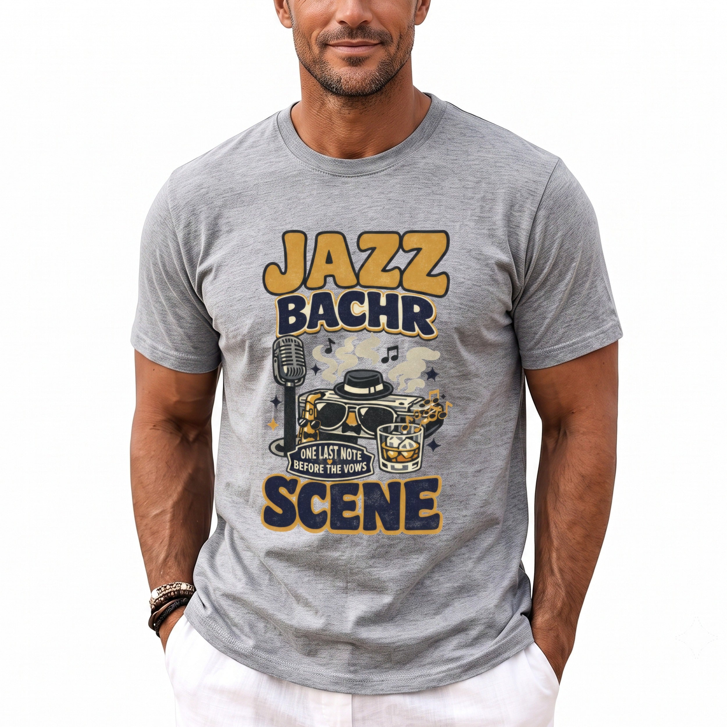 Jazz Bachr Scene T-Shirt - Midnight Gents