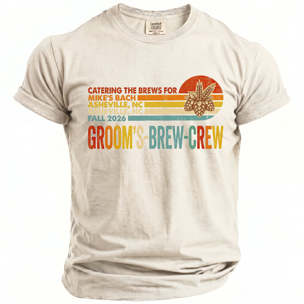 Brew Crew Bachelor Party T-Shirt - Midnight Gents