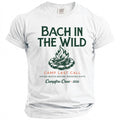 White t-shirt with "Bach in the Wild" text and campfire graphic.