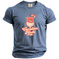 Blue t-shirt with "Vacation Mode" text and a cocktail with a cruise ship graphic.