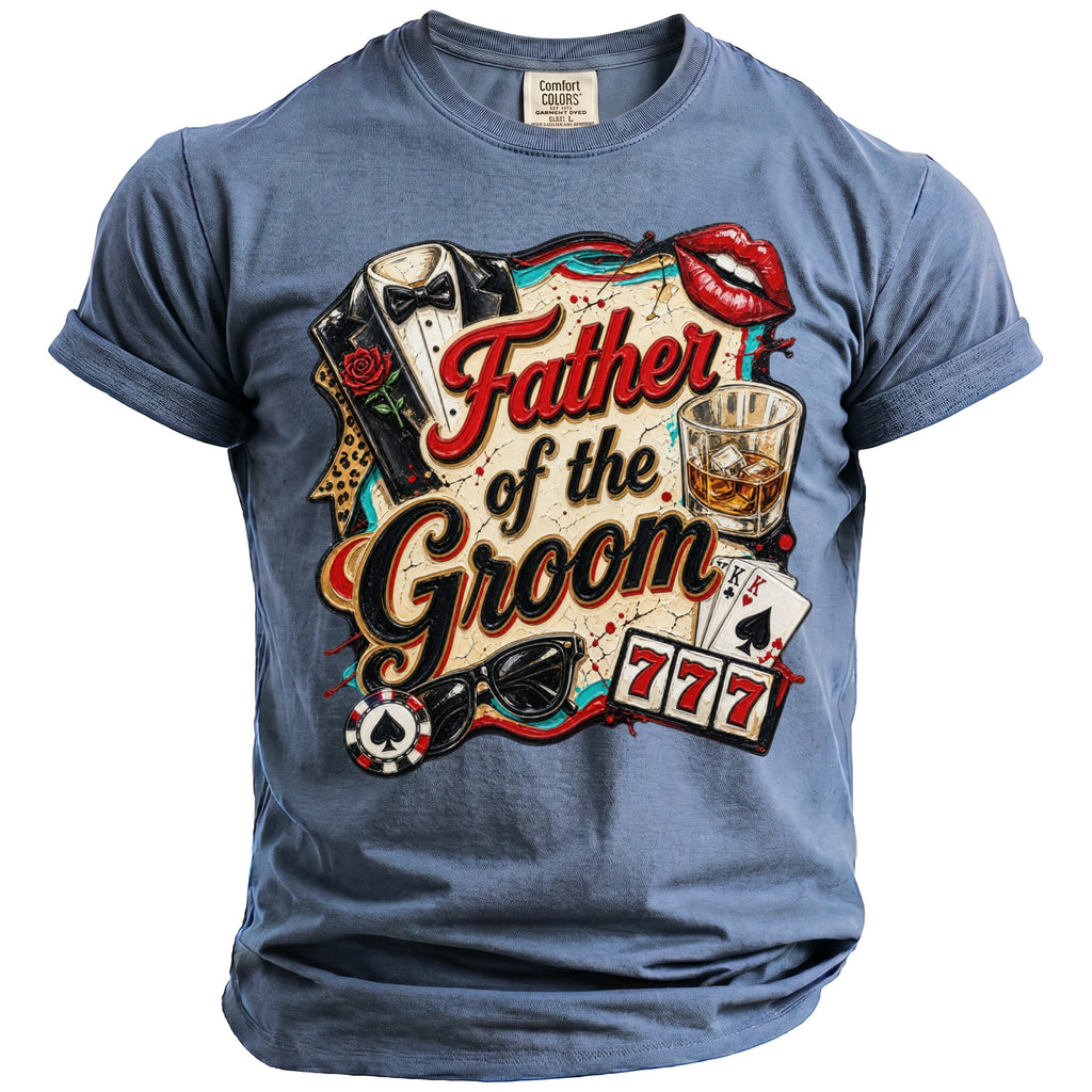 Father Groom Party T-Shirt - Midnight Gents