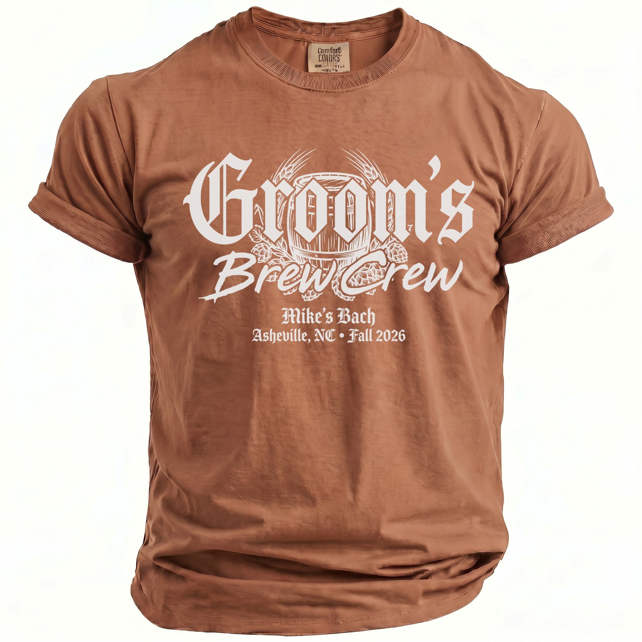 Groom's Brew Crew T-Shirt - Midnight Gents