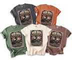Assortment of t-shirts in various colors featuring "Mob Boss Before the Ring" graphic.