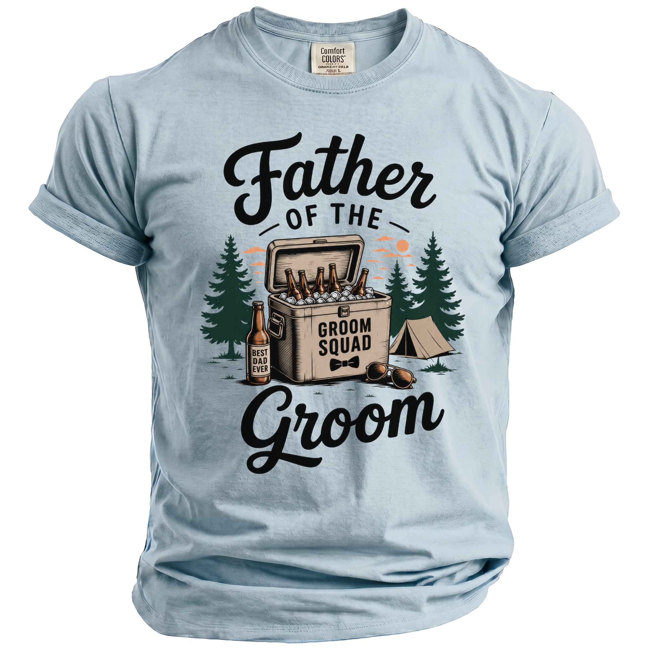 Father Groom Squad T-Shirt - Midnight Gents