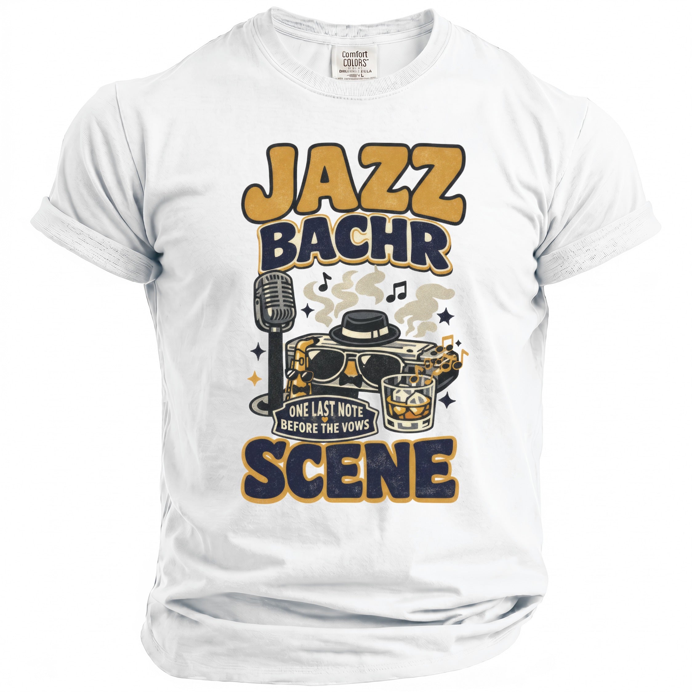 Jazz Bachr Scene T-Shirt - Midnight Gents
