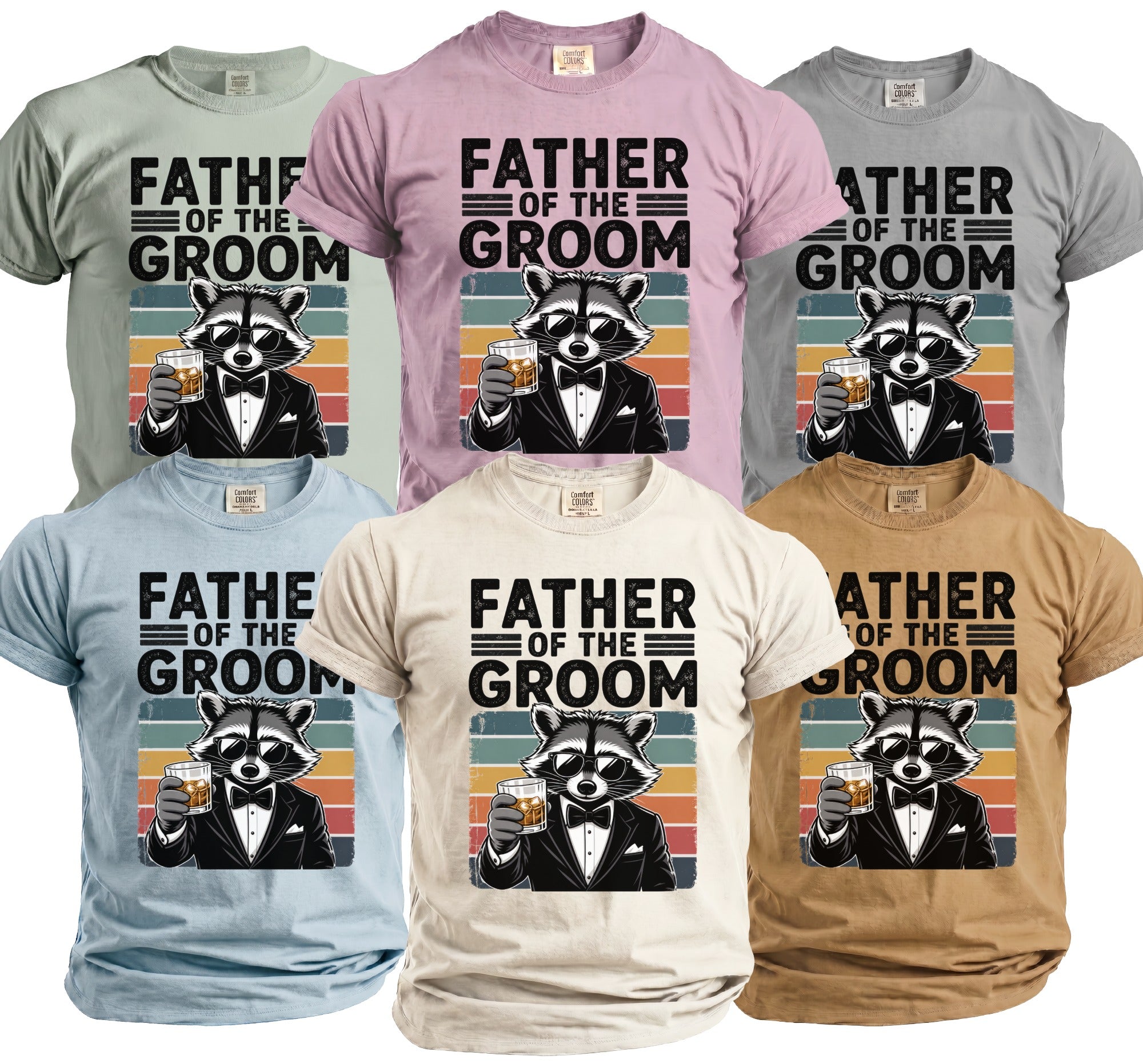 Father Groom Party T-Shirt - Midnight Gents