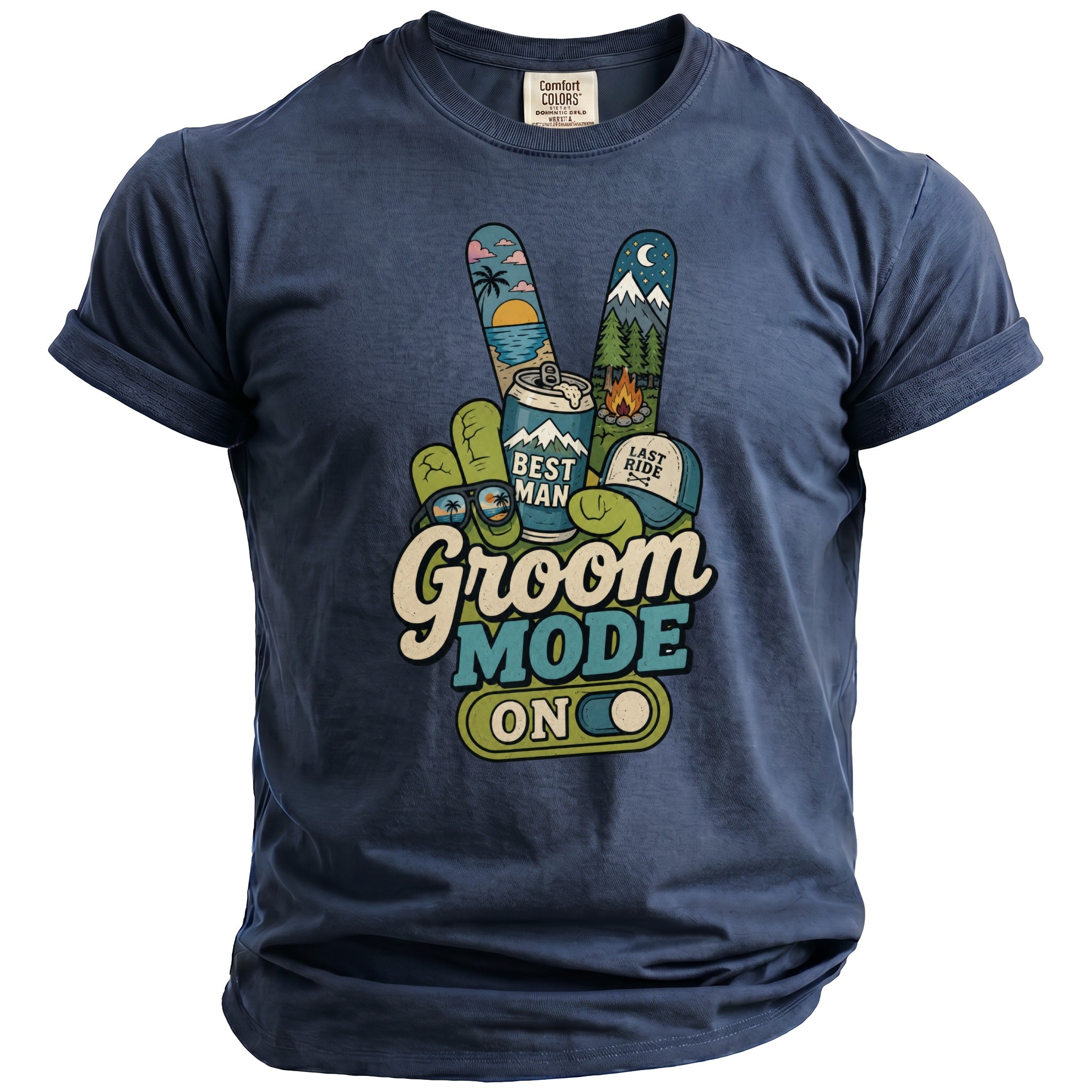 Groom Mode Party T-Shirt - Midnight Gents
