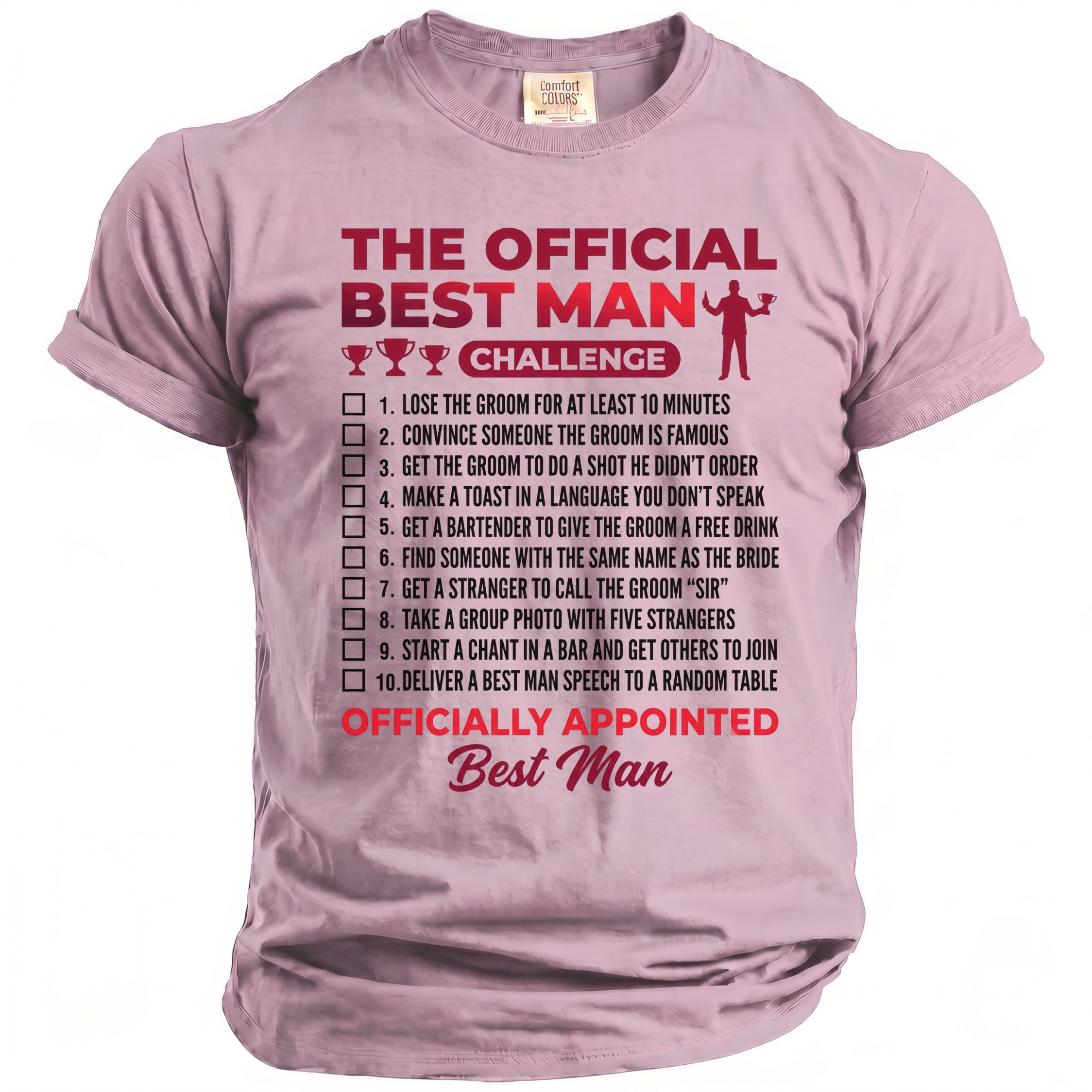 Best Man Challenge T-Shirt - Midnight Gents