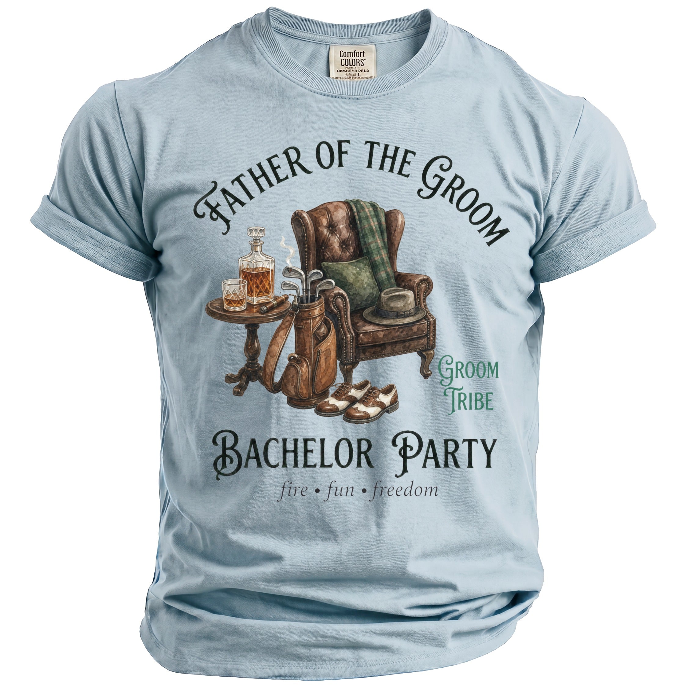 Father Groom Party Te-Shirt - Midnight Gents