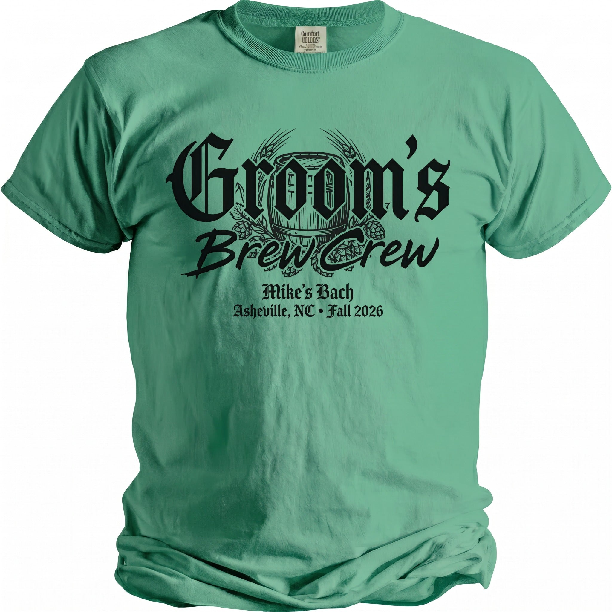 Groom's Brew Crew T-Shirt - Midnight Gents