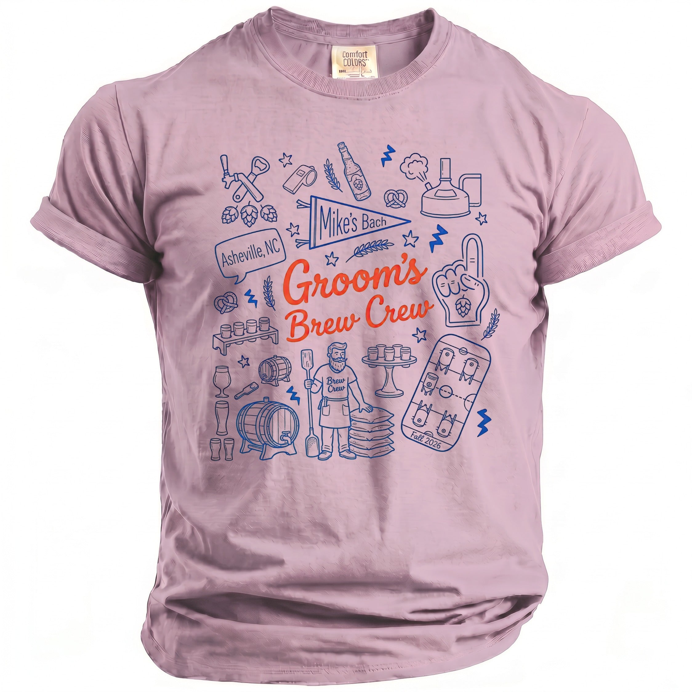 Groom's Brew Crew Bachelor T-Shirt - Midnight Gents