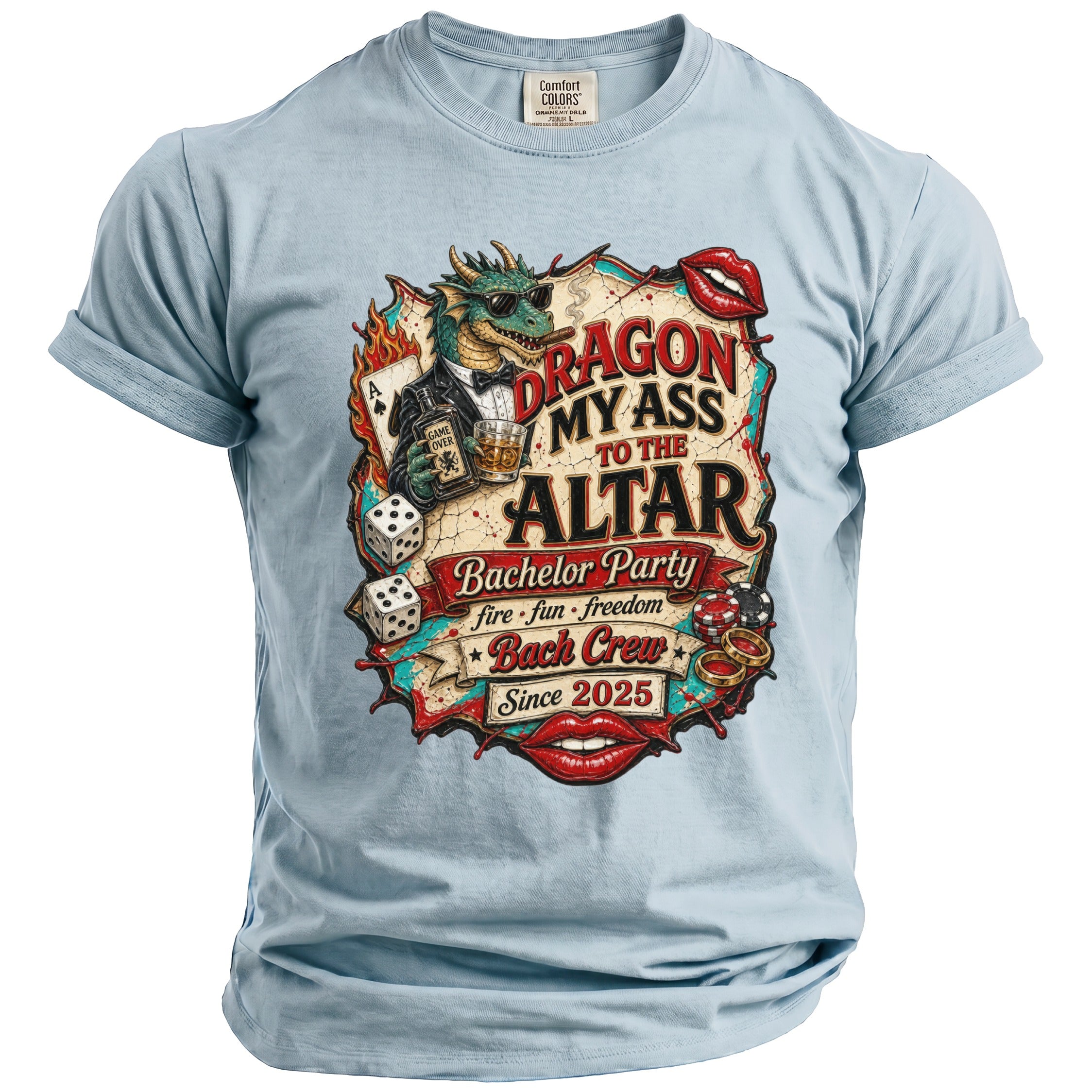 Dragon My Ass Bachelor T-Shirt - Midnight Gents