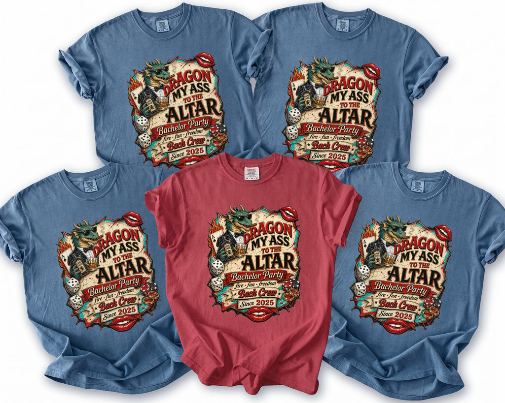 Dragon My Ass Bachelor T-Shirt - Midnight Gents