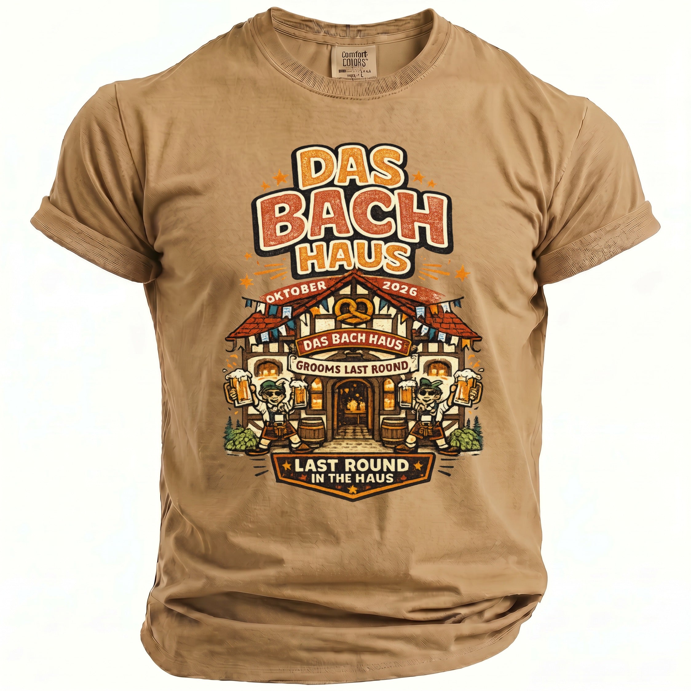 Bach Haus Bachelor Celebration T-Shirt - Midnight Gents