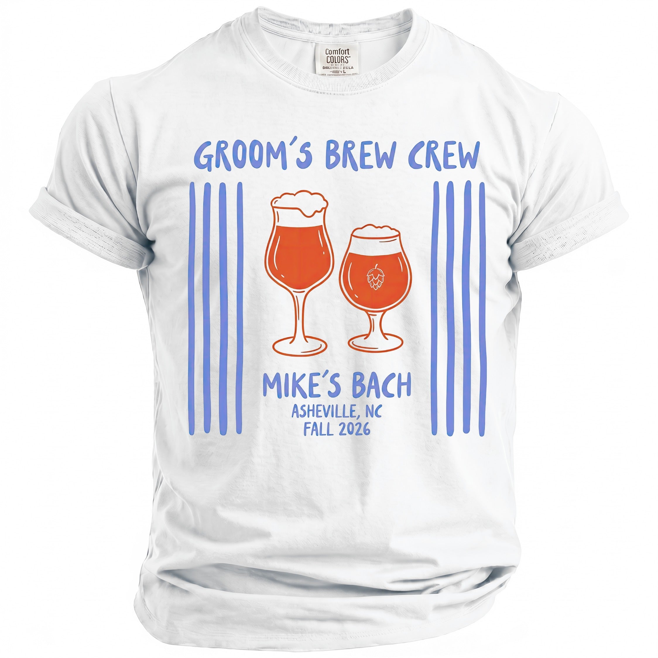 Groom's Brew Crew T-Shirt - Midnight Gents