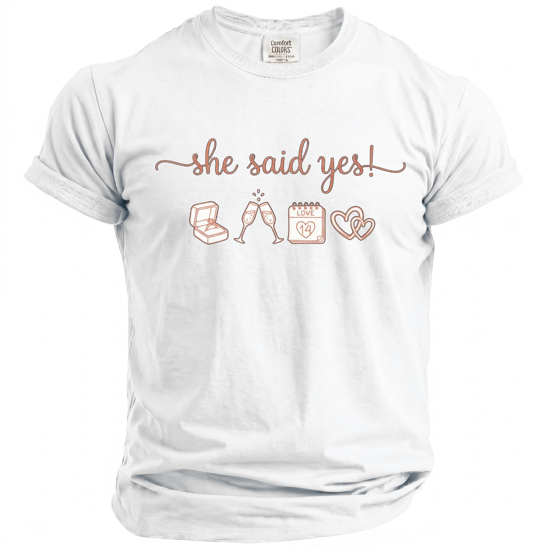 She Said Yes T-Shirt - Midnight Gents