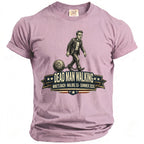 T-shirt with "Dead Man Walking" graphic, chains, and text for Mike's Bach 2026.