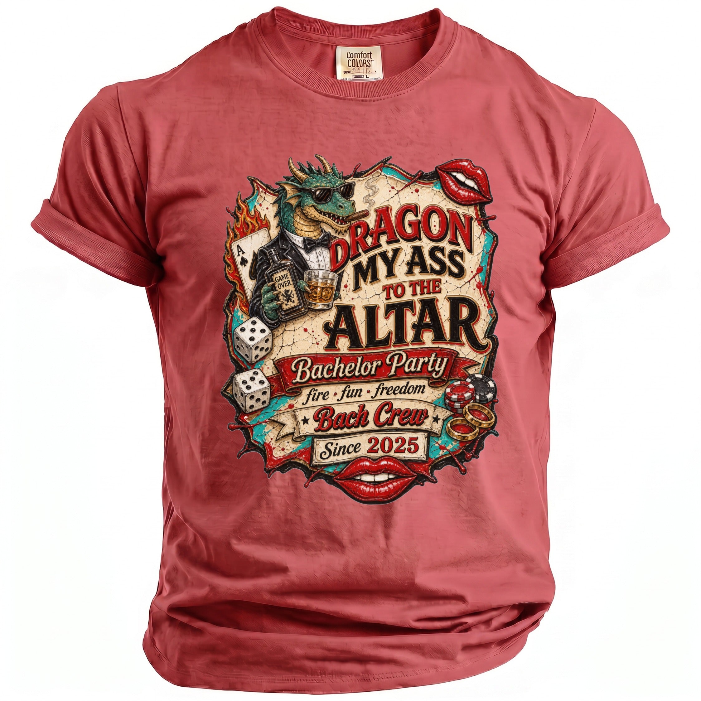 Dragon My Ass Bachelor T-Shirt - Midnight Gents