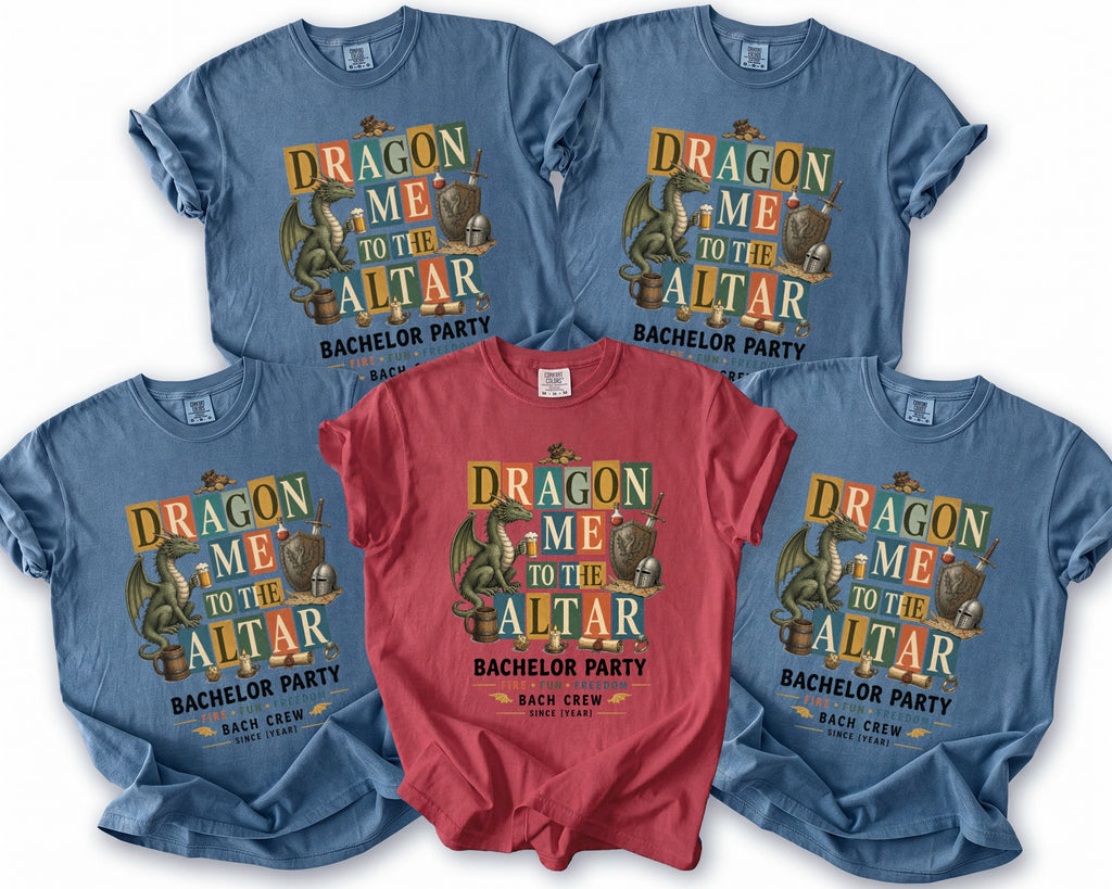 Dragon Altar Bachelor Party Tee - Midnight Gents