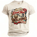 Light beige t-shirt with "Mike's Bach Dead Man Walking" graphic.