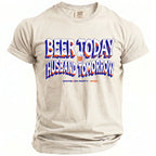 T-shirt with "Beer Today Husband Tomorrow" text and a beer mug graphic.