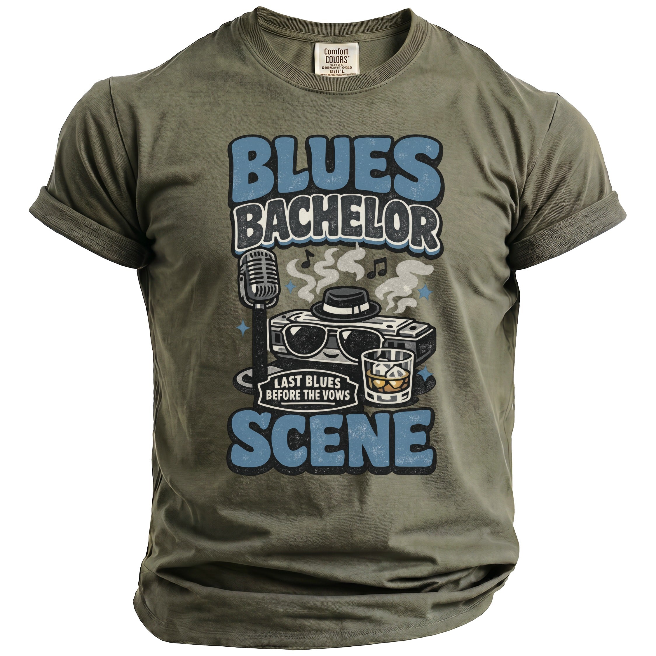 Blues Bachelor T-Shirt - Midnight Gents
