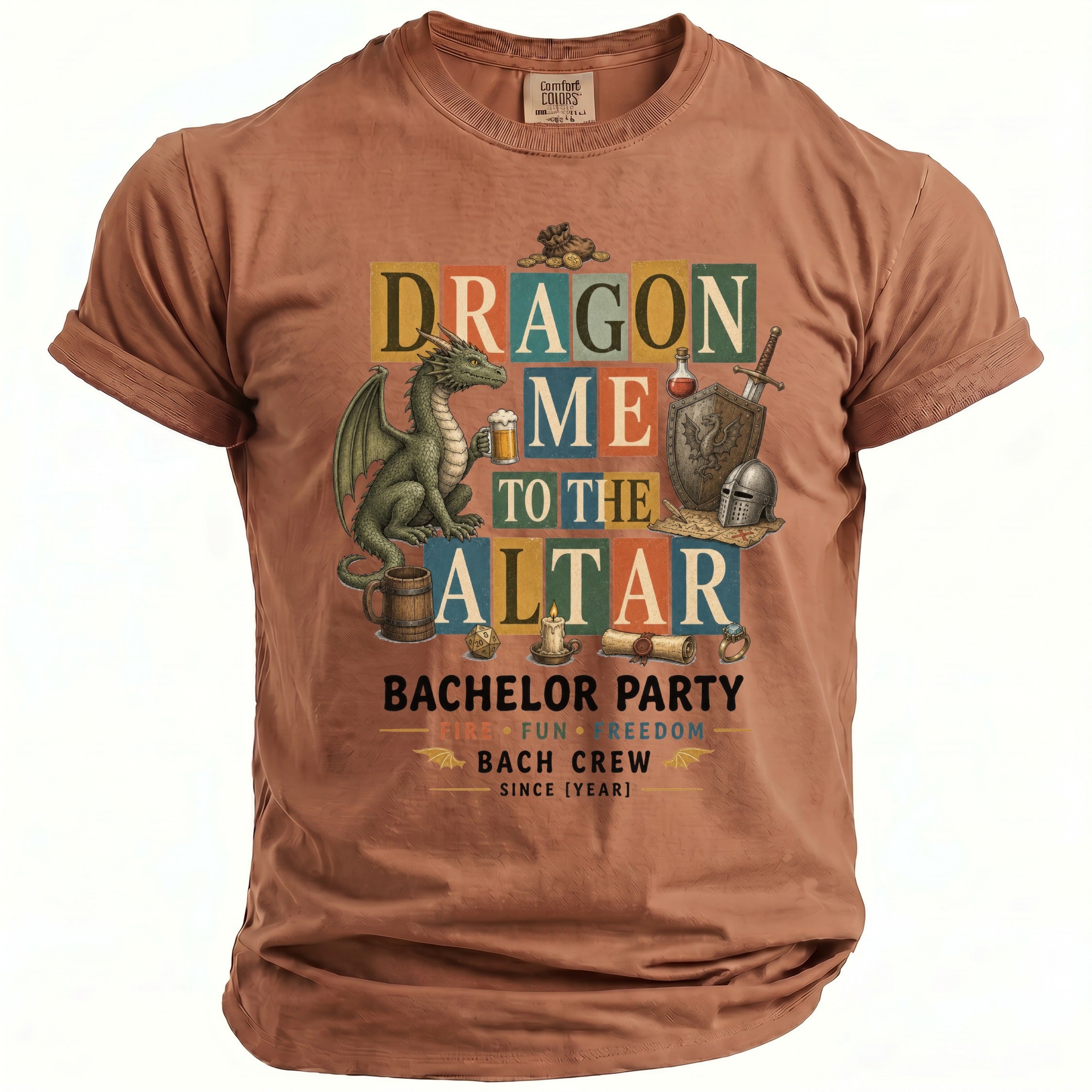 Dragon Altar Bachelor Party Tee - Midnight Gents