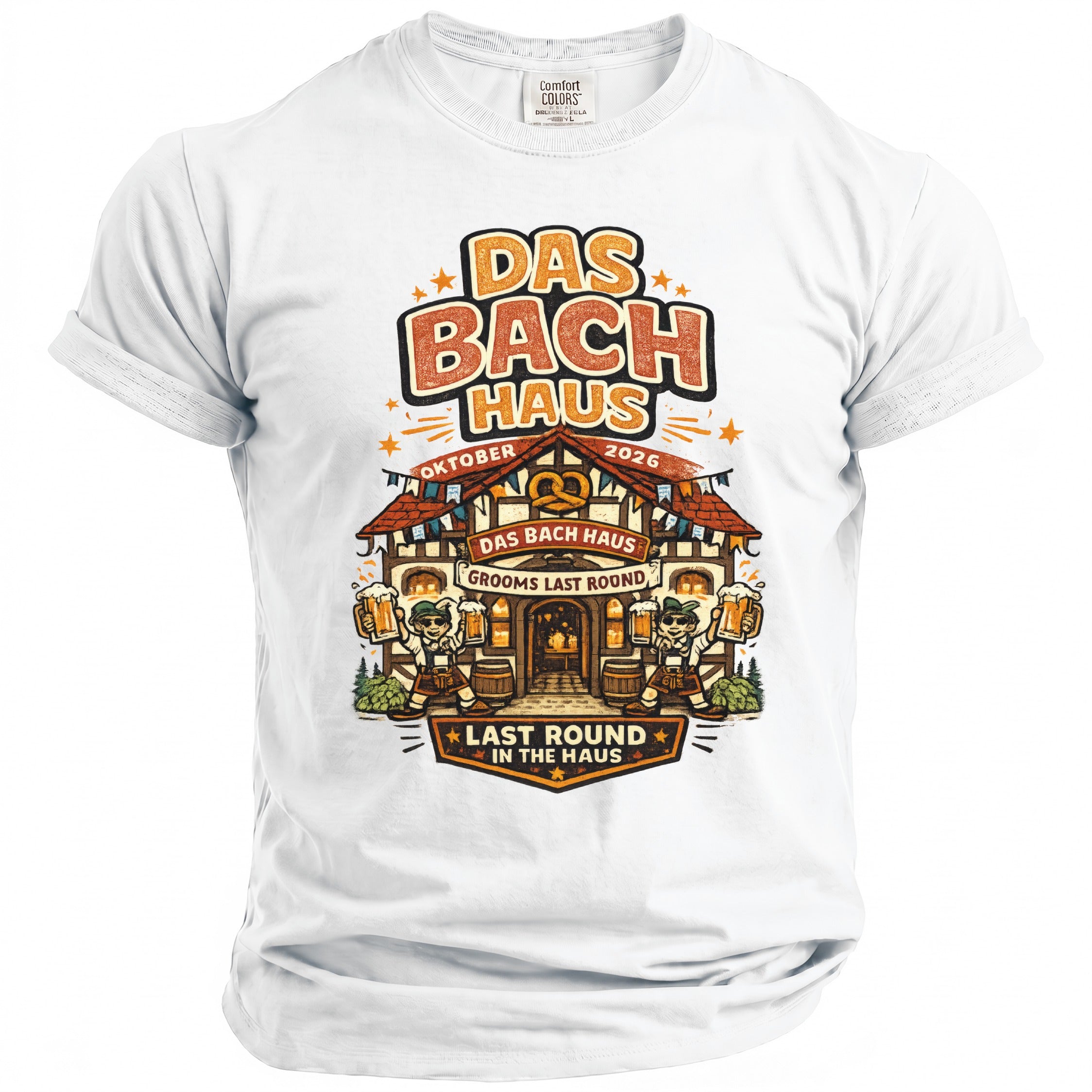 Bach Haus Bachelor Celebration T-Shirt - Midnight Gents