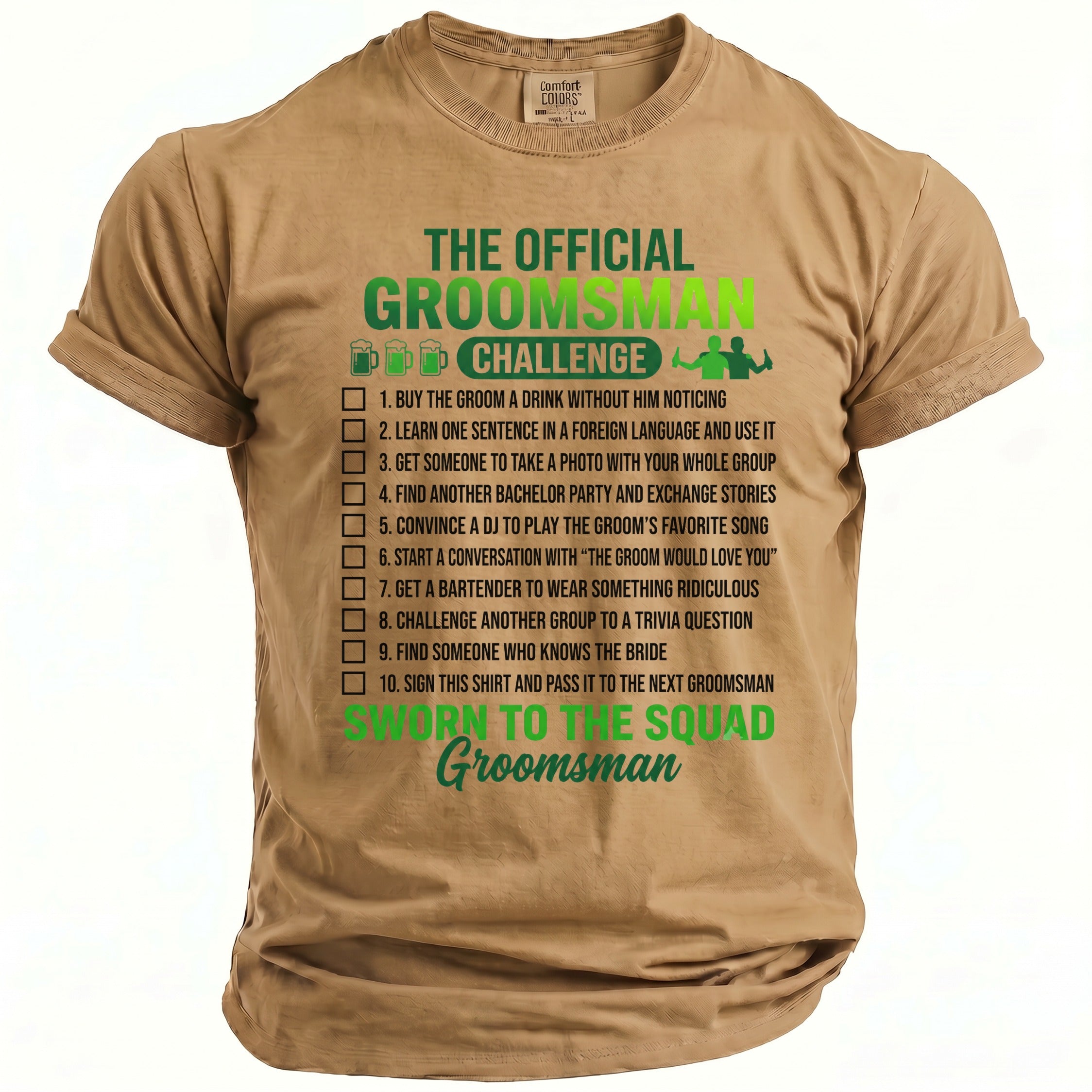 Groomsman Challenge T-Shirt - Midnight Gents