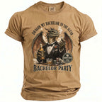 Tan t-shirt with dragon in a tuxedo holding beer and casino chips.