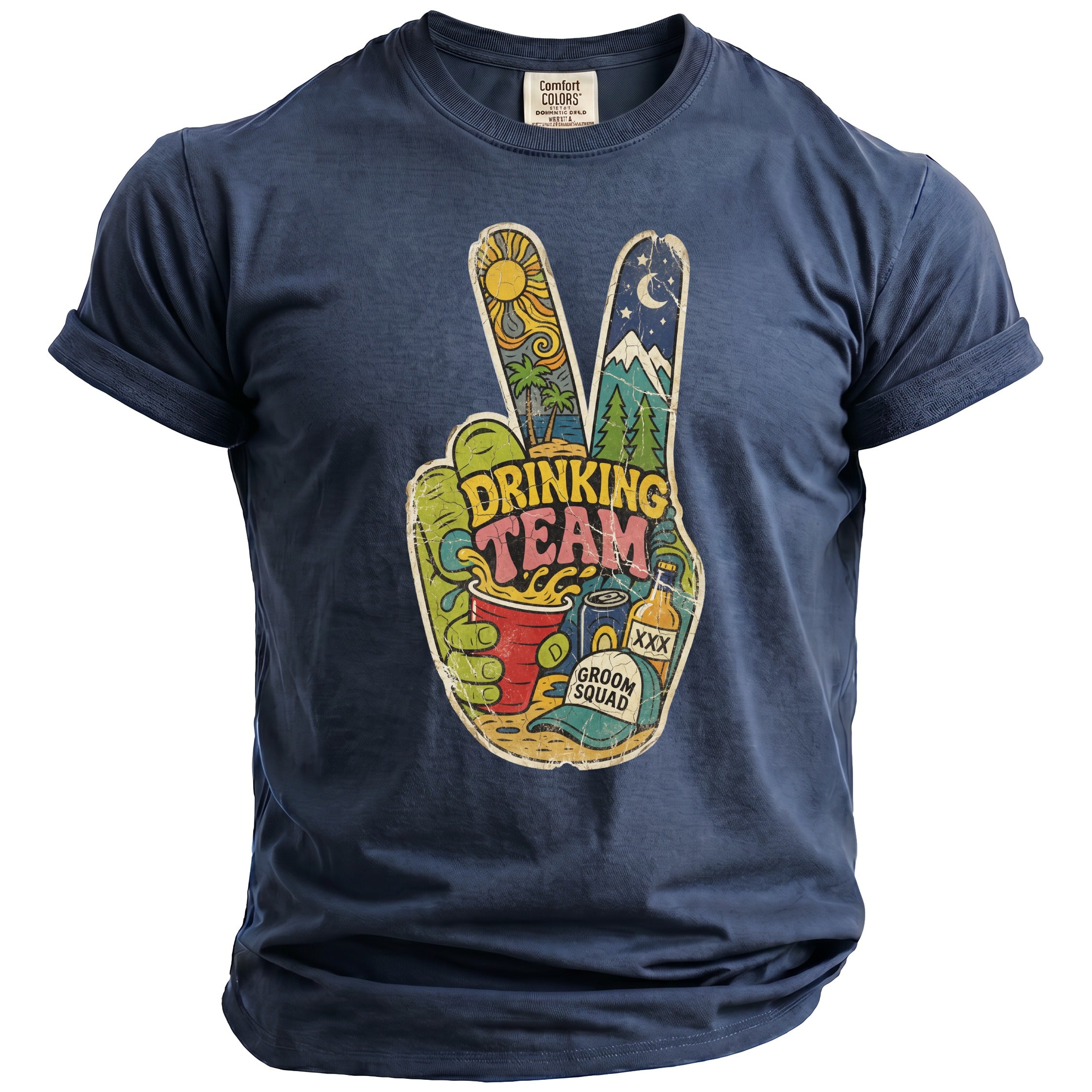 Drinking Team Bachelor T-Shirt - Midnight Gents