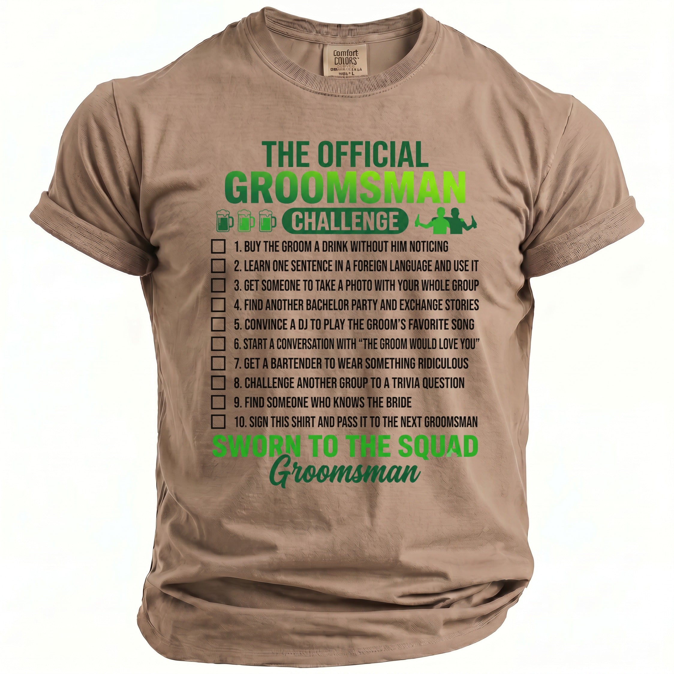 Groomsman Challenge T-Shirt - Midnight Gents
